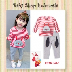 Setelan Baju Red Bunny  large